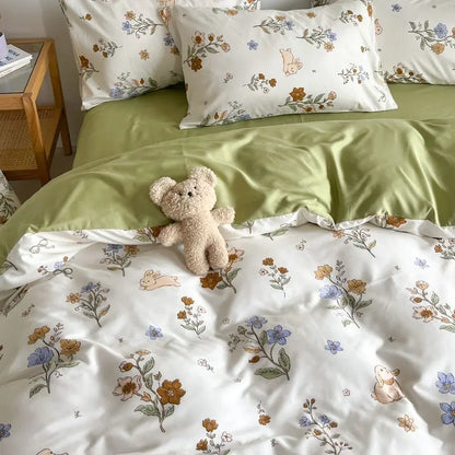 Pink Floral Duvet Cover Bedding Set – Ultra Soft Comfort Microfiber Bed cover