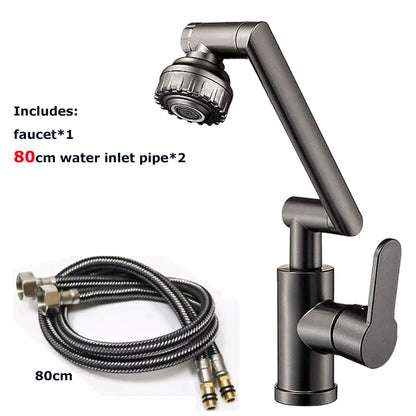 Rotating Robotic Arm Bathroom Tap –  360° Swivel Mixer Faucet for Basin & Sink