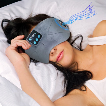 Sleep Headphones Bluetooth Eye Mask – Wireless Sleep Mask with 10+ Hrs Playtime