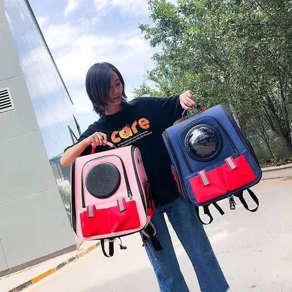 Foldable Astronaut Pet Carrier – Stylish Travel Bag for Cats & Small Dogs Dealprice.co.uk