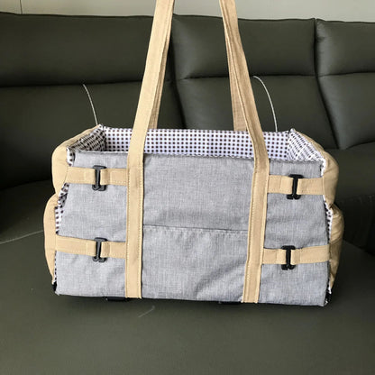 Dog Car Seat & Cat Carrier – Armrest Travel Bag with Safety Tethers Dealprice.co.uk