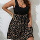 Plus Size Floral Knit Summer Dress – Sleeveless, Casual & Elegant