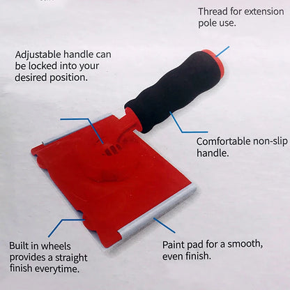 Latex Paint Edger Brush – Wall & Corner Trim Tool with Handle for Precise Painting