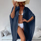 Women's Loose Beach Cardigan – Bikini Cover-Up & Sunscreen Outerwear