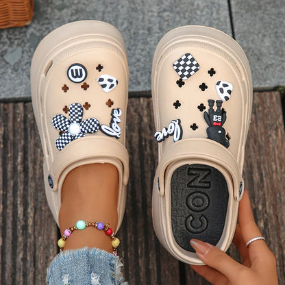 Women's Platform Clogs Slip On Slides – Summer Shoes Beach Sandals