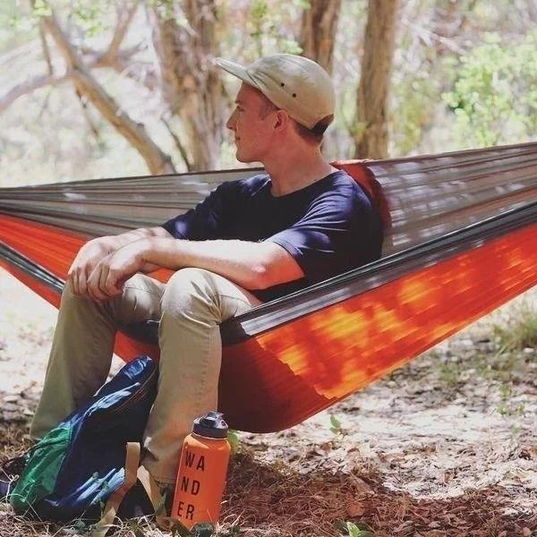 Single Person Camping Hammock – Lightweight Nylon Hanging Bed Dealprice.co.uk