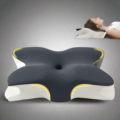 Butterfly Memory Foam Cervical Pillow – Orthopaedic Neck Support for Pain Relief