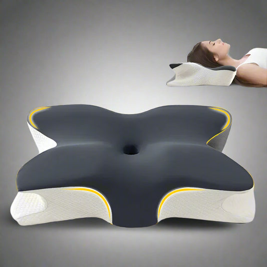 Butterfly Memory Foam Cervical Pillow – Orthopaedic Neck Support for Pain Relief