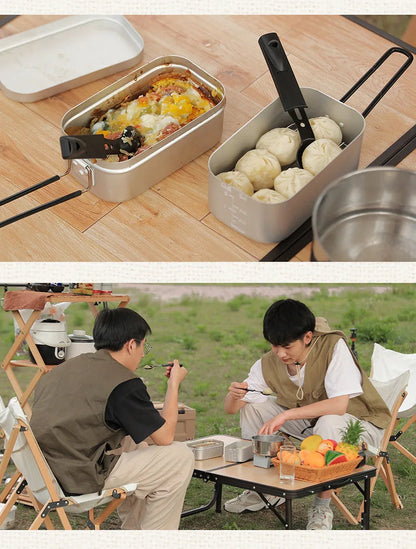 Portable Aluminium Lunch Box – Reheatable Camping Meal Container Dealprice.co.uk