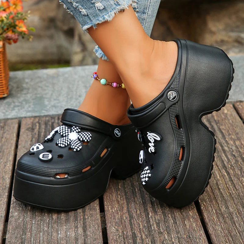 Women's Platform Clogs Slip On Slides – Summer Shoes Beach Sandals