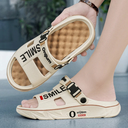 Men’s Comfortable Massage Sandals – EVA Foam Slides Summer Slippers