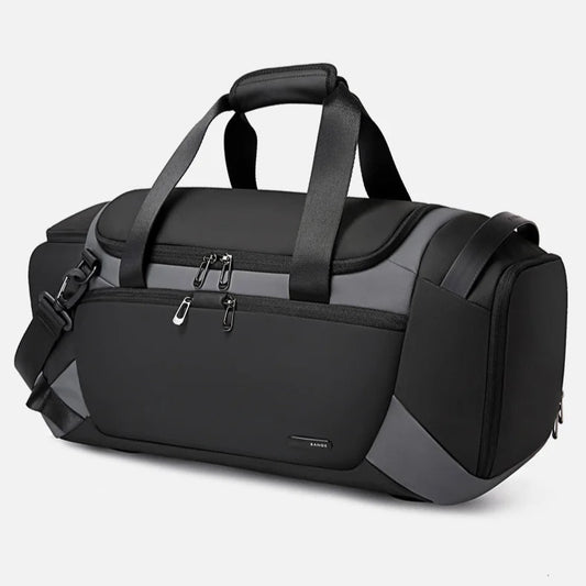 Men's Waterproof Gym Duffel Bag –  Bag with Shoe Compartment, Wet/Dry Separation