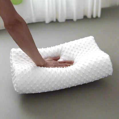 Memory Foam Pillow for Sleeping – Adjustable Orthopedic Contour Pillow for Neck
