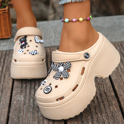Women's Platform Clogs Slip On Slides – Summer Shoes Beach Sandals