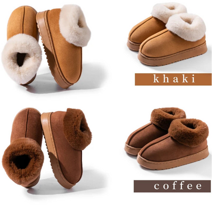 Women's Winter Faux Suede Slippers – Ultra Warm & Anti-Slip
