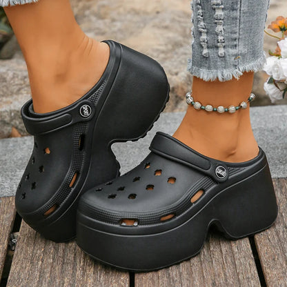 Women's Platform Clogs Slip On Slides – Summer Shoes Beach Sandals