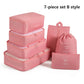7PCS Travel Organizer Set – Packing Cubes for Clothes, Shoes & Luggage