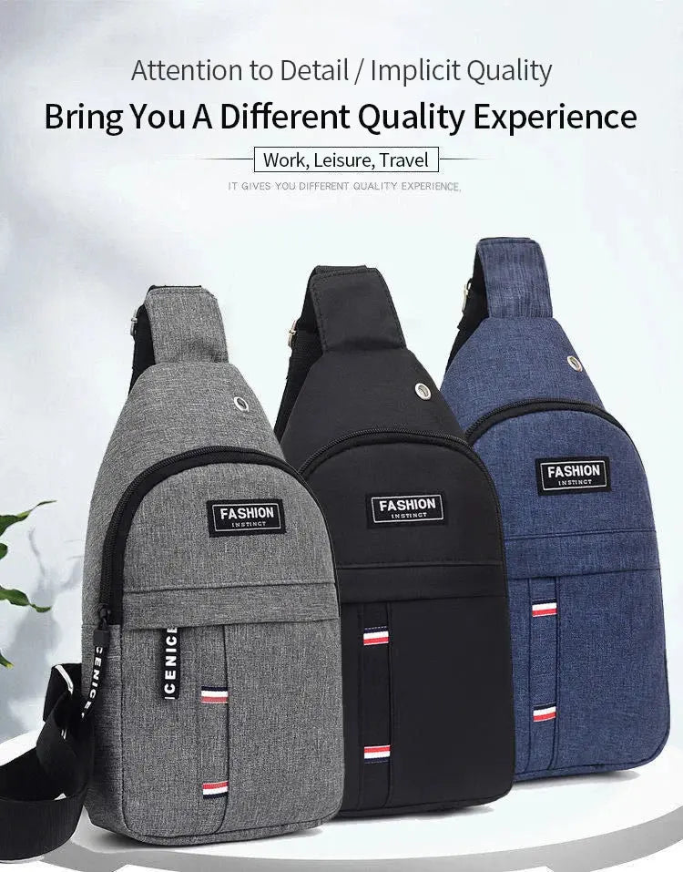 Men's Waterproof Fanny Pack – Large Capacity Waist Bag for Travel Dealprice.co.uk