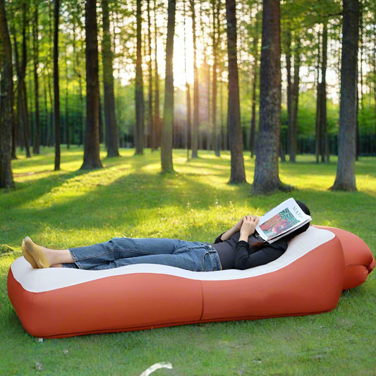 Outdoor Inflatable Sofa Bed – Portable Air Mattress for Camping, Beach & Travel Dealprice.co.uk