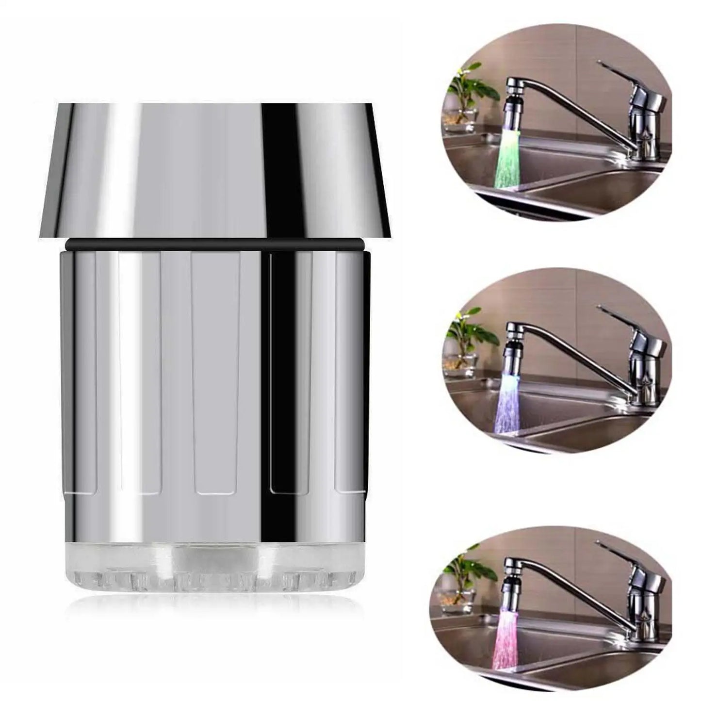LED Colour-Changing Tap Light 7-Colour LED Tap Light for Kitchen & Bathroom