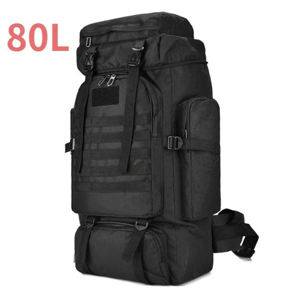 80L/100L Tactical Mountaineering Backpack – Large Capacity Hiking & Camping Bag Dealprice.co.uk