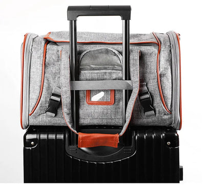 Luxury Foldable Pet Travel Bag – Airline-Approved Breathable Carrier for Cats & Dogs Dealprice.co.uk