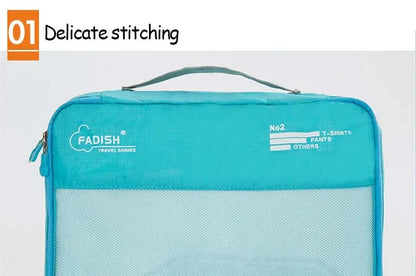 7/6 PCS Travel Organizer Set – Waterproof Packing Cubes for Clothes and Accessories