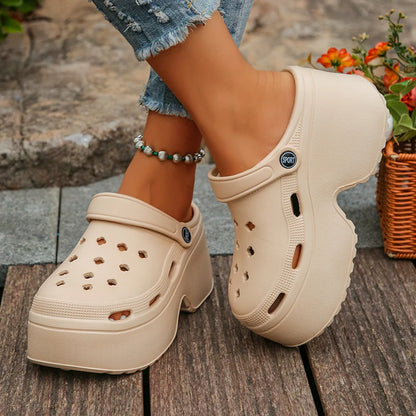 Women's Platform Clogs Slip On Slides – Summer Shoes Beach Sandals
