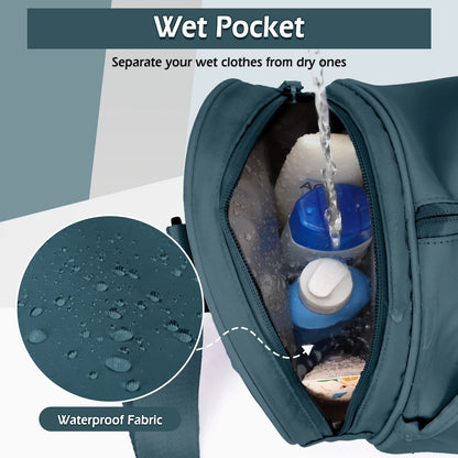 Women’s Waterproof Gym, Yoga & Weekend Bag with Shoe Compartment