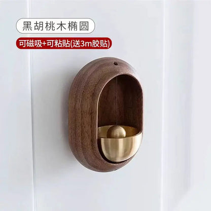 Japanese Wooden Wind Chime Doorbell – Brass Bell for Home Dealprice.co.uk