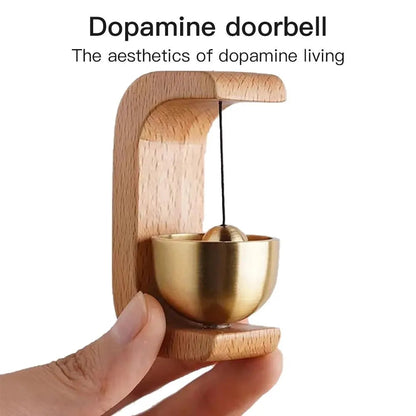 Dopamine Magnetic Wind Bell – Wooden & Copper Door Chime for Home Dealprice.co.uk