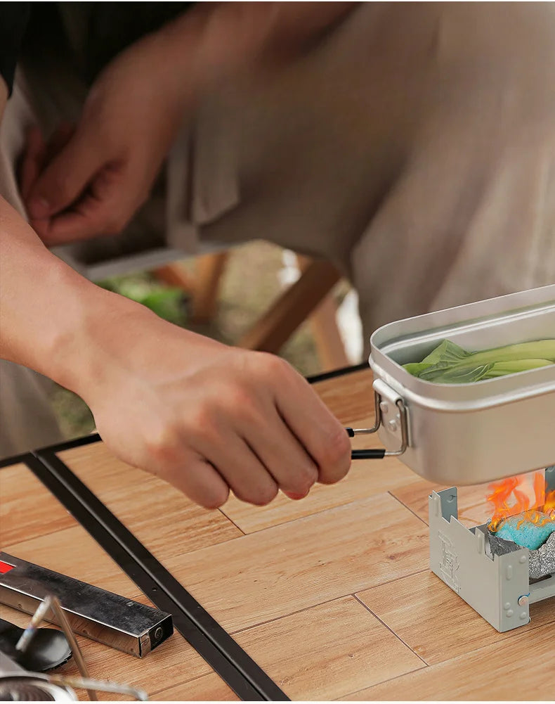 Portable Aluminium Lunch Box – Reheatable Camping Meal Container Dealprice.co.uk