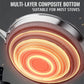 Stainless Steel Non-stick Honeycomb Frying Pan with Lid – Ceramic & Electric, induction