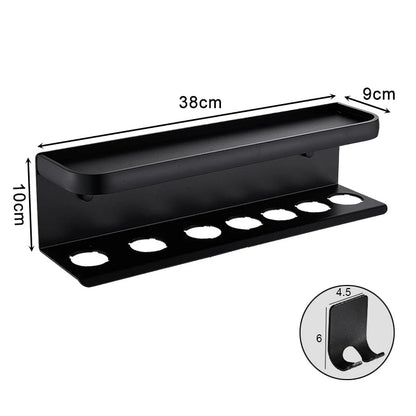 Wall-Mounted Hair Dryer & Styling Tool Organizer – Aluminium Rack Dealprice.co.uk