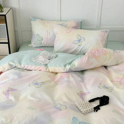 Pink Floral Duvet Cover Bedding Set – Ultra Soft Comfort Microfiber Bed cover