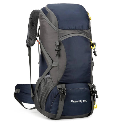 50L Waterproof Hiking Backpack – Lightweight Travel & Trekking Bag with Rain Cover Dealprice.co.uk