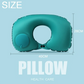 Inflatable Travel Neck Pillow – Portable U-Shaped Press-to-Inflate Pillow