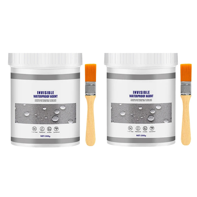 Waterproof Coating Sealant – Transparent Anti-Leak Glue with Brush for Roof, Wall
