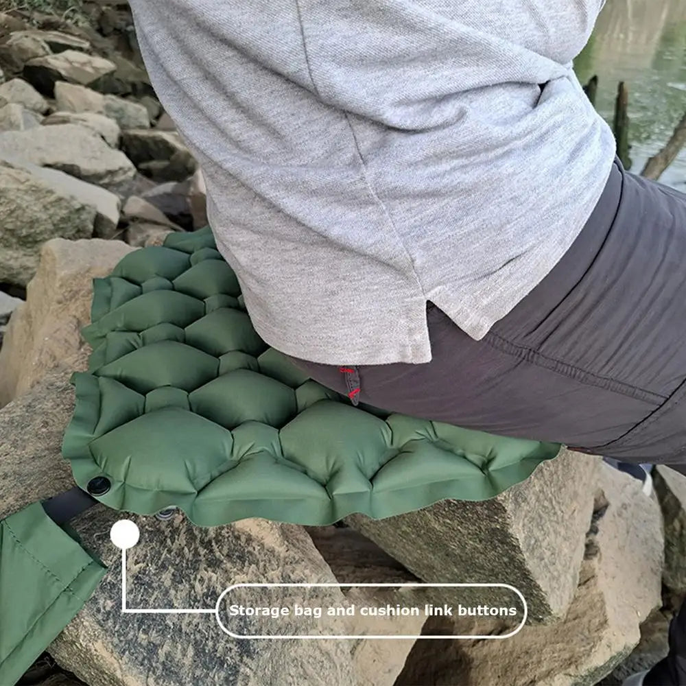 Inflatable Seat Cushion – Lightweight, Moisture-Resistant & Portable Travel Pad