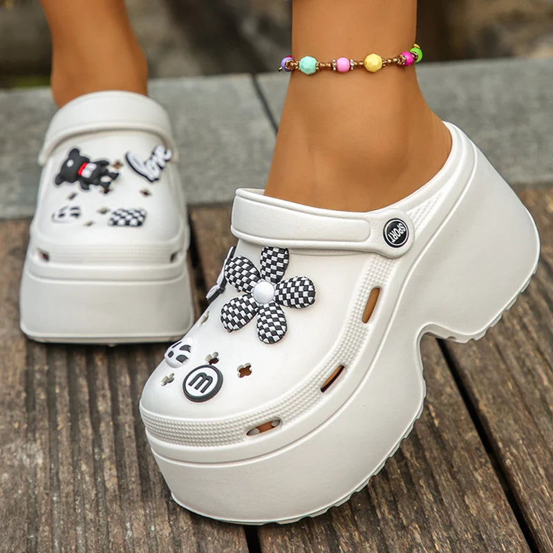 Women's Platform Clogs Slip On Slides – Summer Shoes Beach Sandals