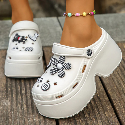 Women's Platform Clogs Slip On Slides – Summer Shoes Beach Sandals