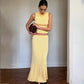 Elegant Knitted Two-Piece Set – Sleeveless Turtleneck Vest & High Waist Skirt