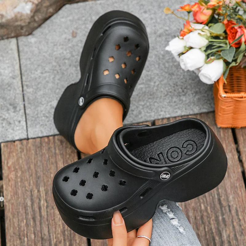 Women's Platform Clogs Slip On Slides – Summer Shoes Beach Sandals