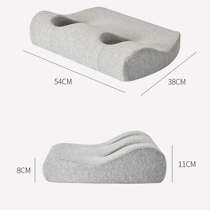 Headphone-Friendly Memory Foam Pillow – Ergonomic Sleep & Sound Comfort