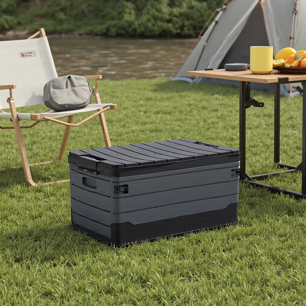 35L Foldable Camping & Car Storage Box – Waterproof with Lid
