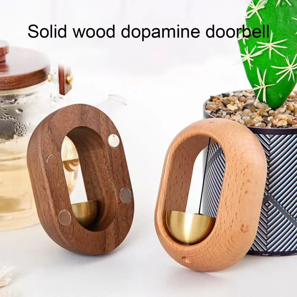 Wood & Brass Shopkeeper's Bell – Loud Sound Door Chime for Home Dealprice.co.uk