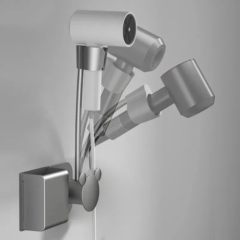 Wall-Mounted Adjustable Hair Dryer Holder – Hands-Free Styling Dealprice.co.uk