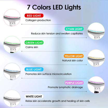 7-Colour LED Neck & Face Lifting Massager – Skin Tightening & Wrinkle Remover