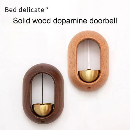 Wood & Brass Shopkeeper's Bell – Loud Sound Door Chime for Home Dealprice.co.uk