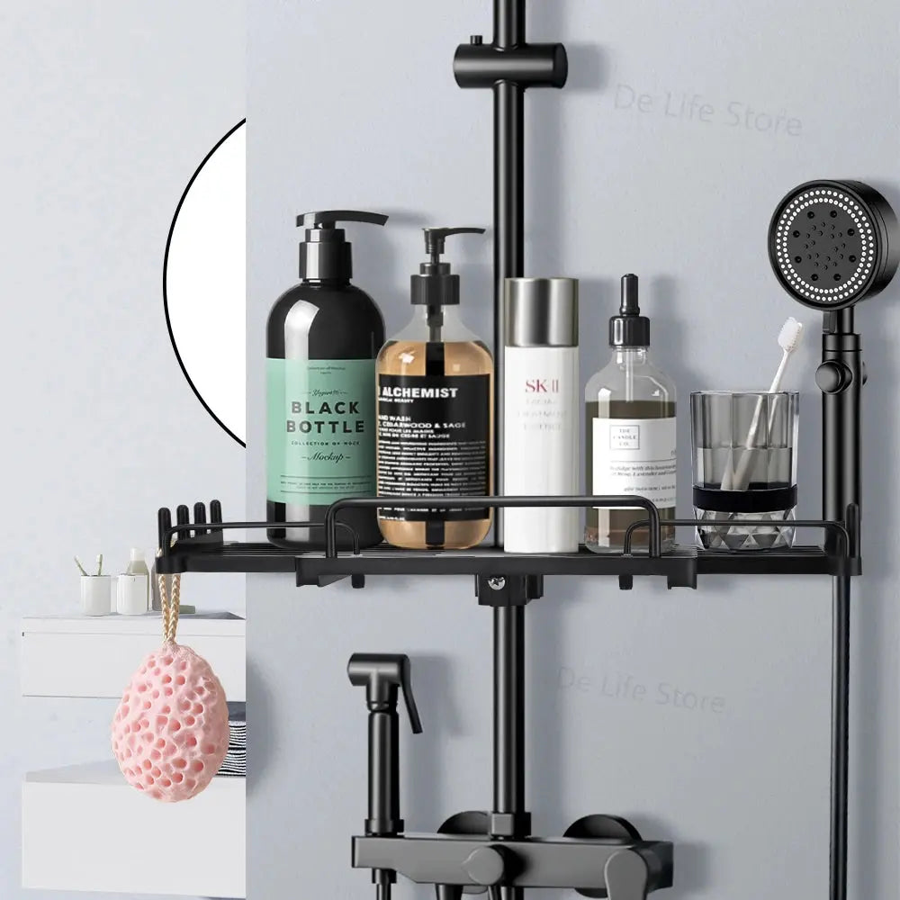 Extendable No-Drill Shower Shelf - Bathroom Storage & Organizer Dealprice.co.uk